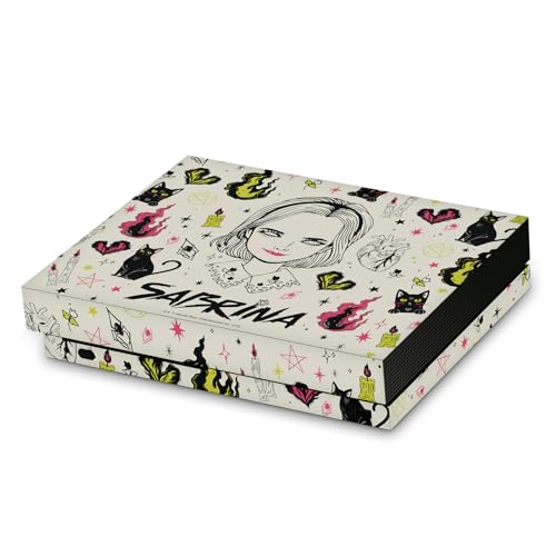 Head Case Designs Officially Licensed Chilling Adventures of Sabrina Pattern Illustration Graphics Vinyl Sticker Gaming Skin Decal Cover Compatible with Xbox One X Console