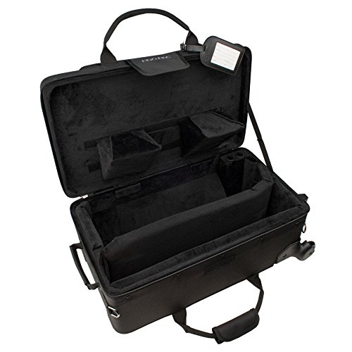 Protec Trumpet/Auxiliary Combo PRO PAC Case with Wheels, Model PB301VAX,Black