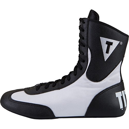 TITLE BOXING Speed-Flex Encore Mid Boxing Shoes, Black/White, 10