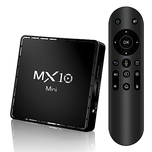 Android TV Box, Smart TV Box Android 12.5 Ultra 4K HDR 2.4G 5G Dual Band WiFi Smart Streaming Media Player Bluetooth 5.2 Quad-Core 64 Bits Support Dolby Audio with Voice Remote Control for Home Office