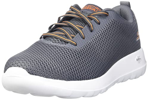 Skechers Men's Go Walk Max-54601 Sneaker, Charcoal/Orange, 9