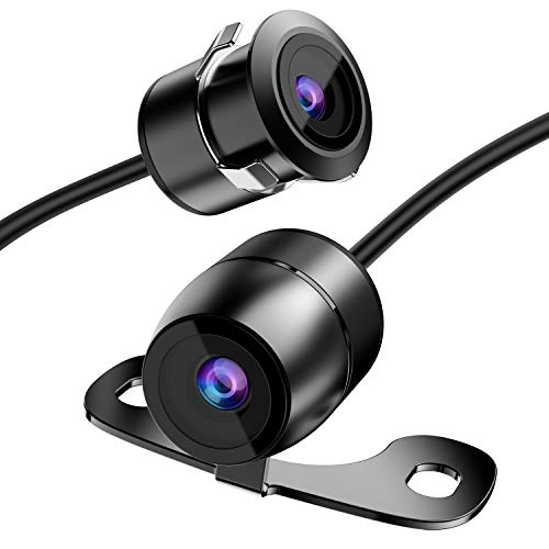 Reverse Backup Camera, RAAYOO L002 HD 170 Degree Wide View Angle Universal Car Front/Side/Rear View Camera,2 Installation Option, Mirror Non-Mirror Image, 18.5mm, 12V only