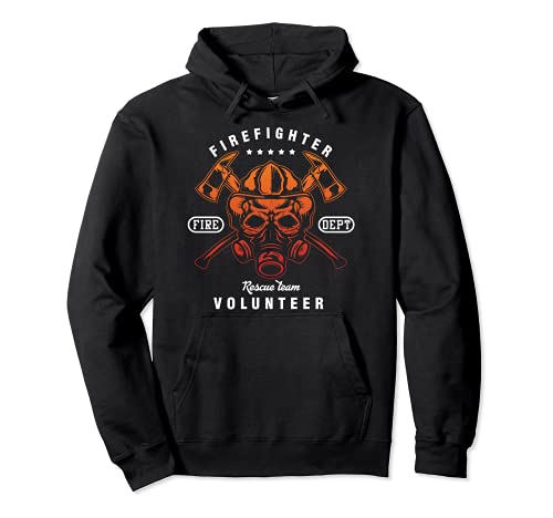 Volunteer Firefighter Rescue Team Fire Department Fireman Pullover Hoodie