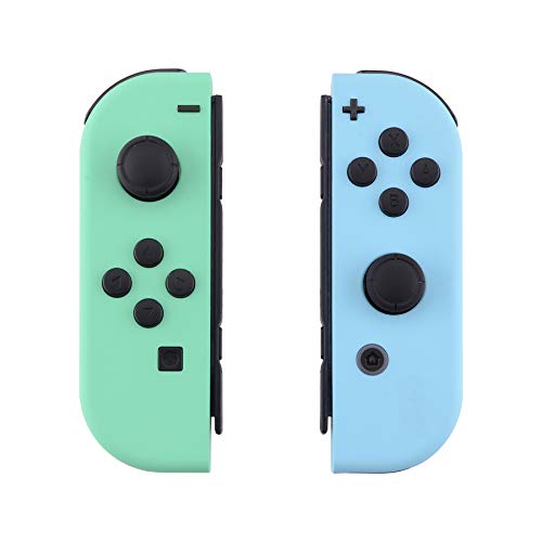 eXtremeRate DIY Replacement Shell Buttons for Nintendo Switch & Switch OLED, Mint Green & Heaven Blue Custom Housing Case with Full Set Button for Joycon Controller [Only The Shell, NOT The Joycon]