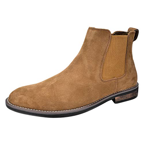Bruno Marc Mens Urban-06 Tan Suede Leather Chelsea Ankle Boots - 12 M US