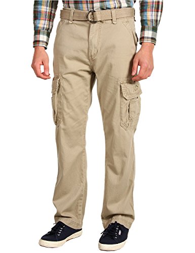 UNIONBAY mens Survivor Iv Relaxed Fit Cargo - Reg and Big Tall Sizes Casual Pants, Desert, 36W x 32L US