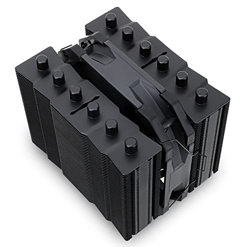 Thermalright Silver Soul 135 Black Dual Tower CPU Air Cooler, 6 Heat Pipes,135mm High PWM Fan, Aluminium Heatsink Cover, AGHP Technology, for AMD AM4 AM5/Intel 1700/1150/1151/1200/2011/2066