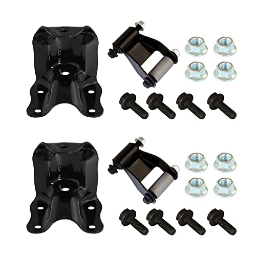 B.ZSSY Rear Leaf Spring Shackle Hanger Bracket Kit Compatible for 1986-2011 Ford Ranger, Mazda B2300 B2500 B3000 B4000,Leaf Spring Shackles Replaces 722-010 722-001