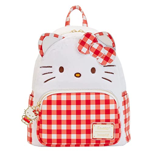 Loungefly Sanrio Hello Kitty Gingham Picnic Cosplay Mini Backpack Bag Purse
