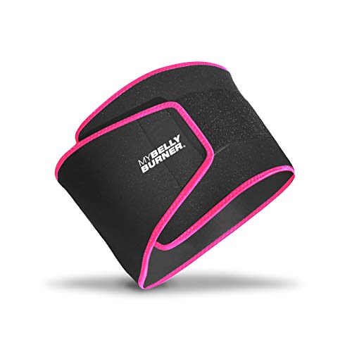 My Belly Burner Belt - Waist Support, Waist Training, Sweat Building, Black/Pink
