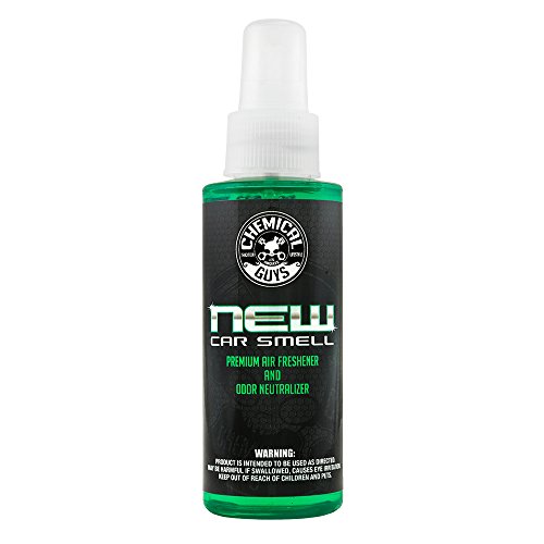 Chemical Guys AIR_101_04 New Car Smell Premium Air Freshener and Odor Eliminator, New Car Scent, (Great for Cars, Trucks, SUVs, RVs & More) 4 fl oz