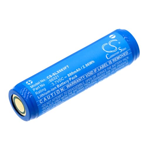 FYIOGXG Cameron Sino Battery for Streamlight MicroStream PN:Streamlight 66321 800mAh / 2.96Wh