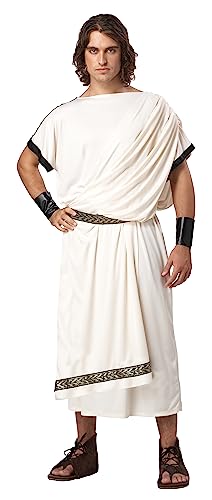 California Costumes Deluxe Mens Toga Costume Standard White