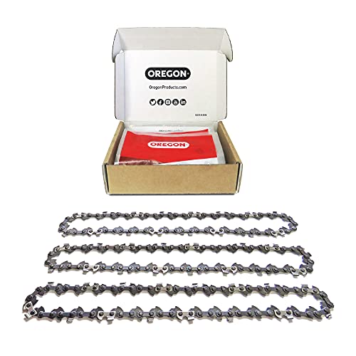 Oregon S56x3 3-Pack AdvanceCut Chainsaw Chains for 16-Inch Bar -56 Drive Links – Low-Kickback, Fits Husqvarna, Echo, Poulan, Wen and more