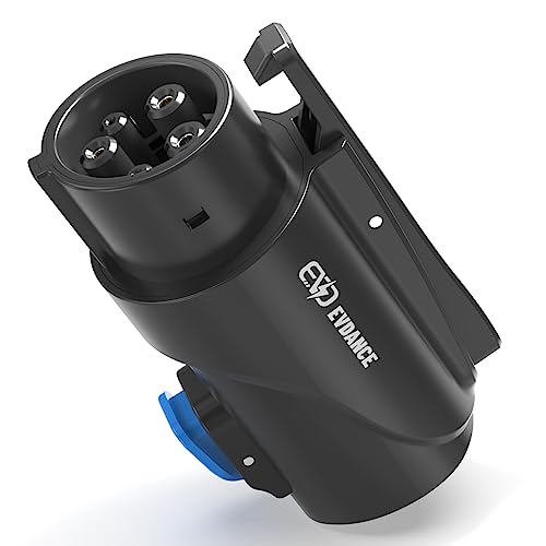 EVDANCE Tesla to J1772 Charging Adapter - Max 80 Amp & 250V J1772 EV Adapter Tesla Charger Adapter Compatible with Tesla High Powered Connectors Destination Chargers and Mobile Connectors (Black)