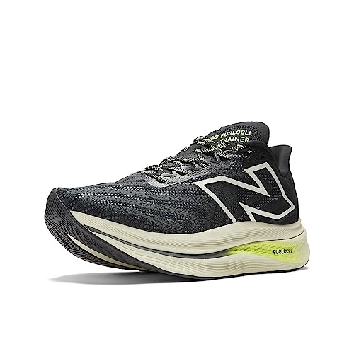New Balance Men's FuelCell SuperComp Trainer V2 Running Shoe, Black/Thirty Watt, 11