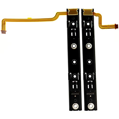 Deal4GO Left Right Slide Rail Slider Bracket with Sensor Flex Cable Replacement for Nintendo Switch Console Slide Bar