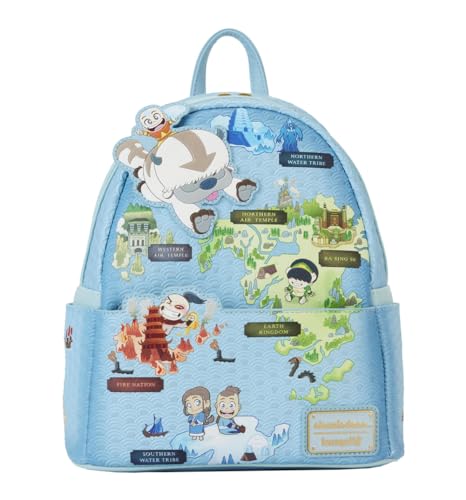 Loungefly Avatar The Last Airbender Map of the Four Nations Mini Backpack