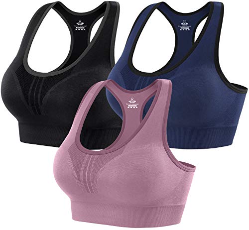 Heathyoga High Impact Sports Bras for Women Padded Sports Bras for Women Workout Bras for Women Racerback Bras Yoga Bras,X-Large