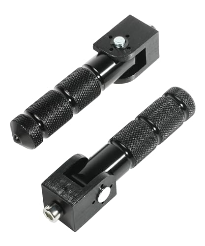 RACOONA Foot Pegs,Bike Pegs,Foldable Motorcycle Foot Pegs,Car Accessories 8MM Motorcycle Pegs,90 Degree Fixed Folding Passenger Pedal,Universal Footpeg Aluminum Pedals for Electric Motor Bicycle ATV