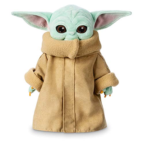 STAR WARS Disney Store Official Grogu (The Child) Plush, The Mandalorian, 11 Inches Toy Figure, Soft and Huggable Toy, Detailed Plush Sculpting with Embroidered Features,