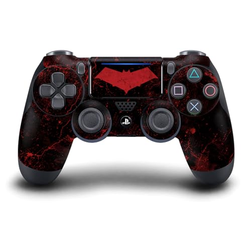 Head Case Designs Officially Licensed Batman DC Comics Red Hood Logos and Comic Book Vinyl Sticker Gaming Skin Decal Cover Compatible with Sony Playstation 4 PS4 DualShock 4 Controller