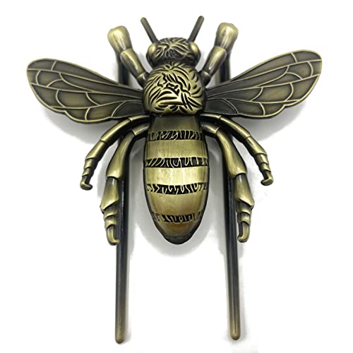 Vintage Page Holder Journal Clips to Hold Journal Open While Writing for Hands Free Journaling. Antique Brass Finish. Gift for Writers. Bee Design.