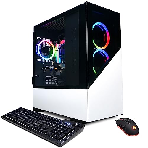 CyberpowerPC Gamer Master Gaming PC, AMD Ryzen 7 7700 3.8GHz, GeForce RTX 4060 Ti 16GB, 32GB DDR5, 2TB NVMe SSD, Wi-Fi Ready & Windows 11 Home (GMA1420A3),Black