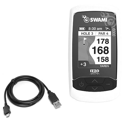 BoxWave Cable Compatible with Izzo Swami 6000 Handheld Golf GPS (2 in) - DirectSync Cable, Durable Charge and Sync Cable
