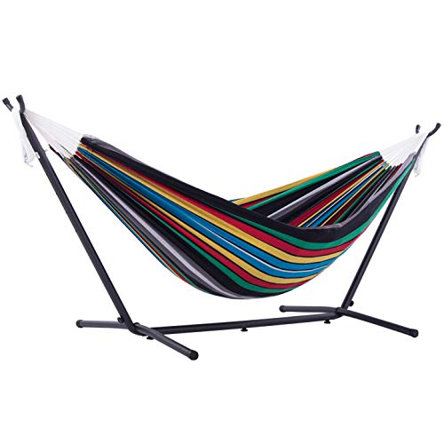Vivere UHSDO9-27 Hammock, 9', Rio Night with Charcoal Frame