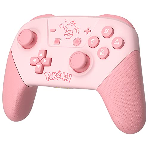FZPYZO Switch Controllers,Switch Pro Controller Compatible for Switch/Switch Lite/OLED,Gamepad Pro Controllers Wireless Remote Replacement Support Dual Vibration/Motion Control/6-Axis Gyro Pink