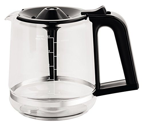 KRUPS XB112050 Replacement Carafe Compatible with EC3110 EC3130 EC3140, Capacity, 12 Glass Cups