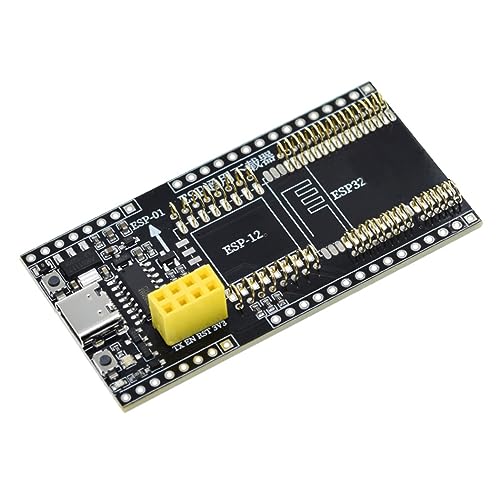 HiLetgo ESP01 ESP12 ESP32 Development Board Programmer ESP8266 Series Universal Downloader Burn-in Fixture Test Board Programmer Socket for ESP-01 ESP01S ESP12 ESP32 CH340 Drive