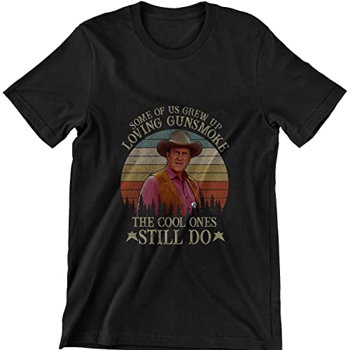 Some of Us Grew Up Loving Gunsmoke The Cool Ones Still Do T-Shirt, Gunsmoke Shirt Black