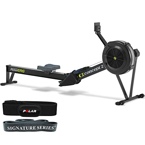 Concept2 Model D Indoor Rowing Machine with PM5 Performance Monitor and Polar H10 ANT+ Heart Rate Monitor, LCD, M-XXL: 26-36' HRM