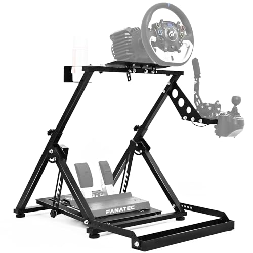 Dardoo X Frame Racing Wheel Stand Foldable Fit for Logitech G25, G27, G29, G920 Thrustmaster T300RS GT Adjustable Racing Simulator Steering,NOT Included Wheel Pedal Handbrake and Shifter