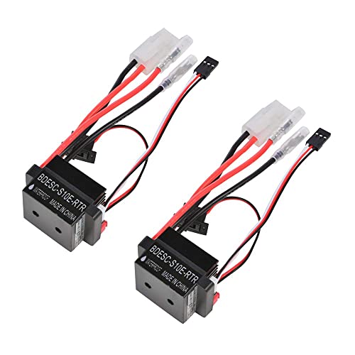 Comimark 2Pcs 320A 6-12V Brushed ESC Speed Controller W/2A BEC for RC Boat U6L5 G2I7