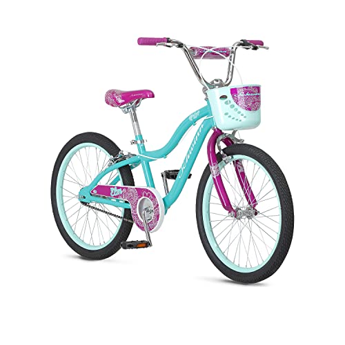 Schwinn Koen & Elm Toddler and Kids Bike, For Girls and Boys, 20-Inch Wheels, BMX Style, Kickstand Included, Chain Guard and Front Basket, Teal