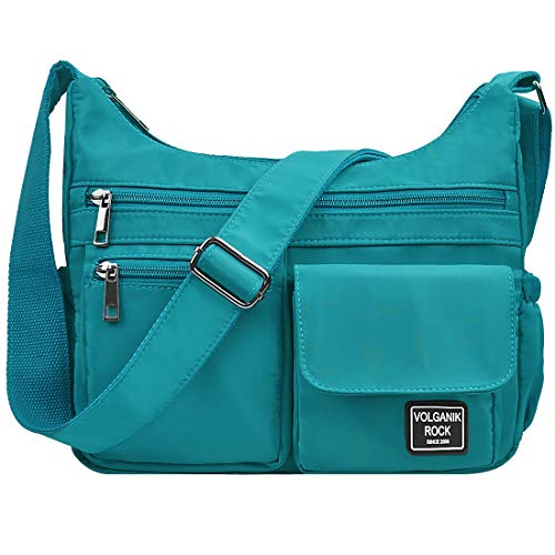 VOLGANIK ROCK Crossbody Bags for Women RFID Lightweight Travel Shoulder Bag Waterproof Nylon purses and handbags Pocketbook