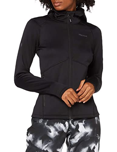 MARMOT Womens Olden Polartec Fleece Hoody, Black, Medium