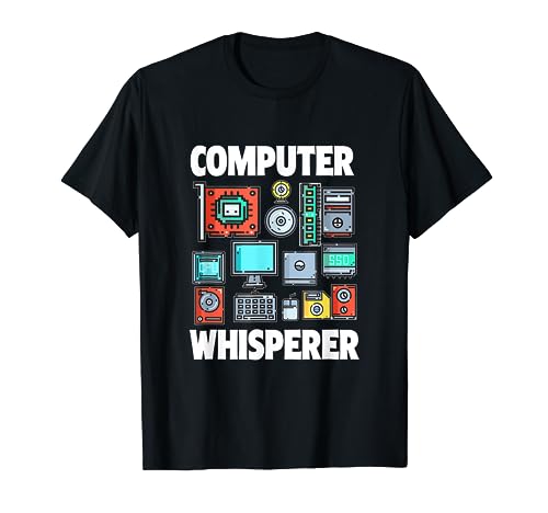 Funny Computer Whisperer Tech Support Computer Parts Novelty T-Shirt