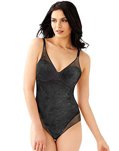 Bali womens Ultra Light Briefer Fajas Df6552 Shapewear Bodysuit, Black, 34C US
