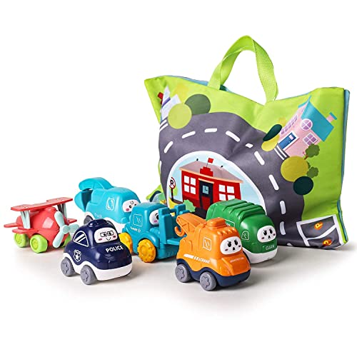 ALASOU Baby Truck Car Toys with Playmat/Storage Bag|1st Birthday Gifts for Toddler Toys Age 1-2|Baby Toys for 1 2 Year Old Boy|1 2 Year Old Boy Birthday Gift for Infant Toddlers