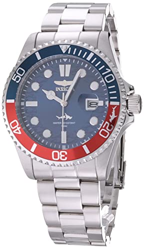 Invicta Pro Diver Men's 43mm Stainless Steel Blue dial (One Size, Silver)