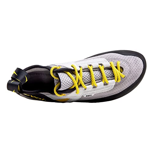 EVOLV Defy Lace Climbing Shoes - Men's Fog Gray/Banana 11.5