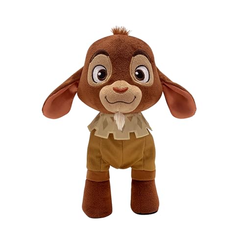 Disney Wish Walk 'n Talk Valentino Plush Fainting Goat, 11-Inch Stuffed Animal , Sounds and Motion, Officially Licensed Kids Toys for Ages 3 Up