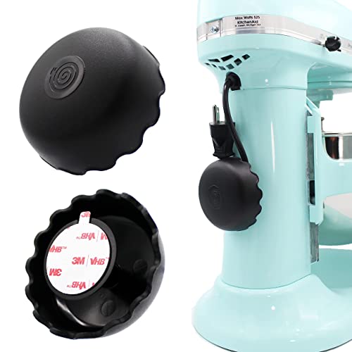 The Cord Wrapper 2 Pack - Power, Heat-Resistant Cord Wrappers for Kitchen Appliances, Computer, & More, 3 x 1.5 Inches, Stick On Cord Organizer for Appliances