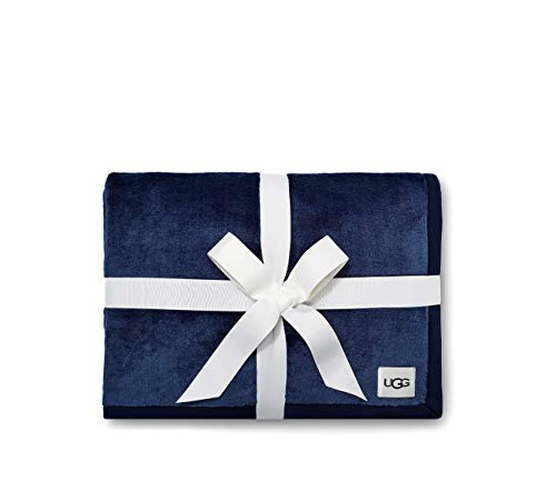 UGG Unisex-Adult's Duffield Throw Ii Blanket, Indigo, NA
