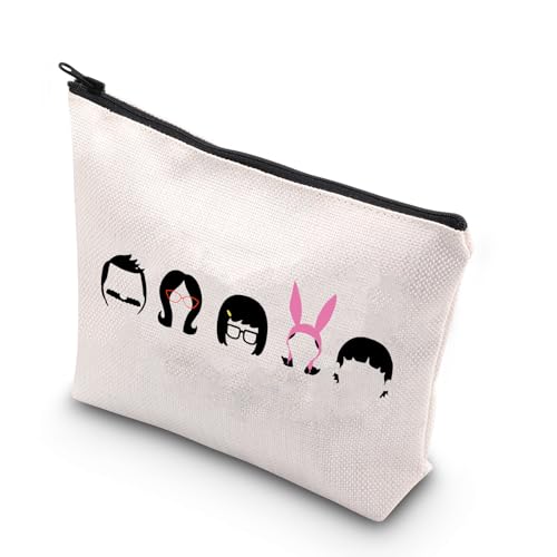 BDPWSS Belcher Family Makeup bag Burgers Inspired Gift Burgers Cartoon TV Show Merchandise Gift Bob's Family Fan Zipper Pouch (Belcher Family)