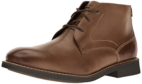 Rockport Men's Classic Break Chukka, Dark Brown Leather, 10